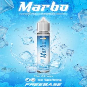 marbo ice sparkling น้ำยาบุหรี่ไฟฟ้าฟรีเบส หรือที่เรียกกันว่า มาโบโร่น้ำแร่